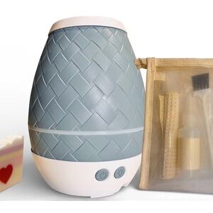 Dewdrop v.2 Ultrasonic Diffuser Humidifier,Atomizer Blue woven pattern